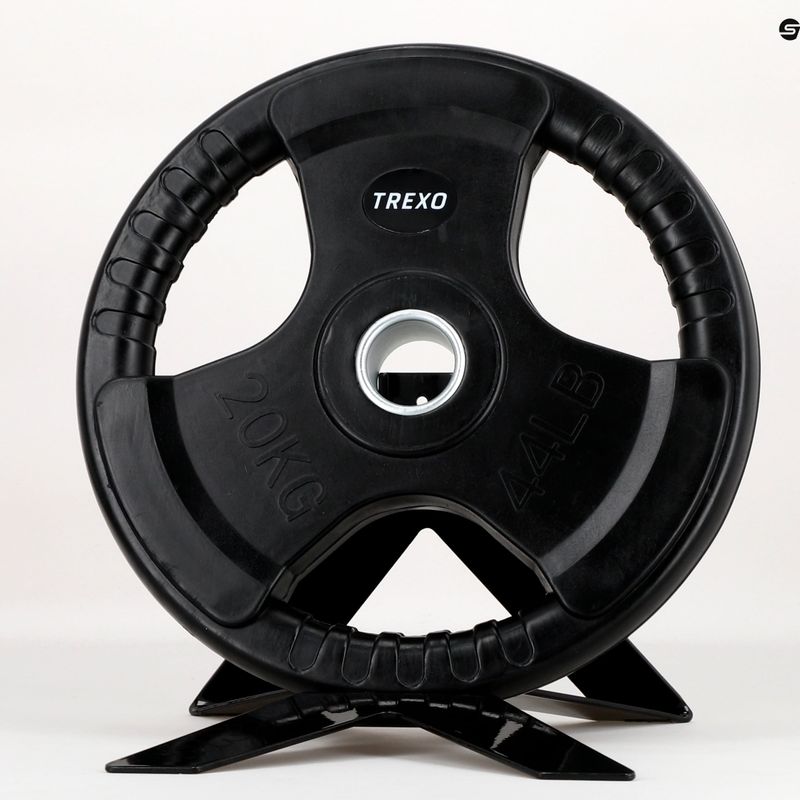 Greutate din fontă cauciucată XTREXO czarne RW20 20 kg 8