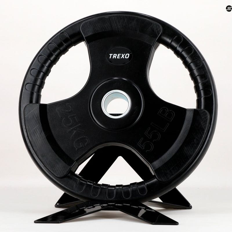 Greutate din fontă cauciucată XTREXO czarne RW25 25 kg 8