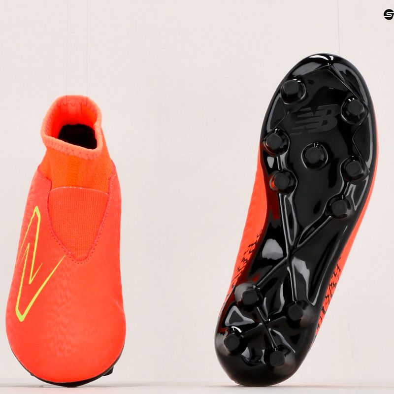 Ghete de fotbal pentru copii New Balance Tekela V4 Magique FG JR neon dragonfly 17