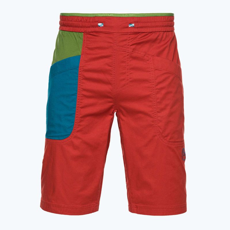 Pantaloni scurți de alpinism pentru bărbați La Sportiva Bleauser roșu N62313718