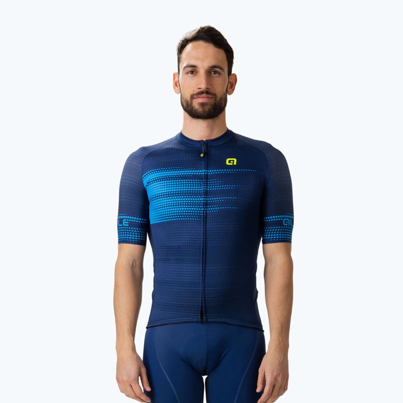 Tricou de ciclism Alé Turbo pentru bărbați, albastru marin L22130402