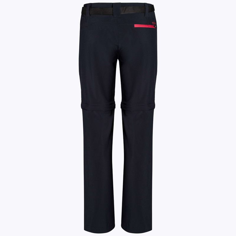 Pantaloni de trekking pentru femei CMP Zip Off 05UG negru/roz 3T51446/05UG/D34 2