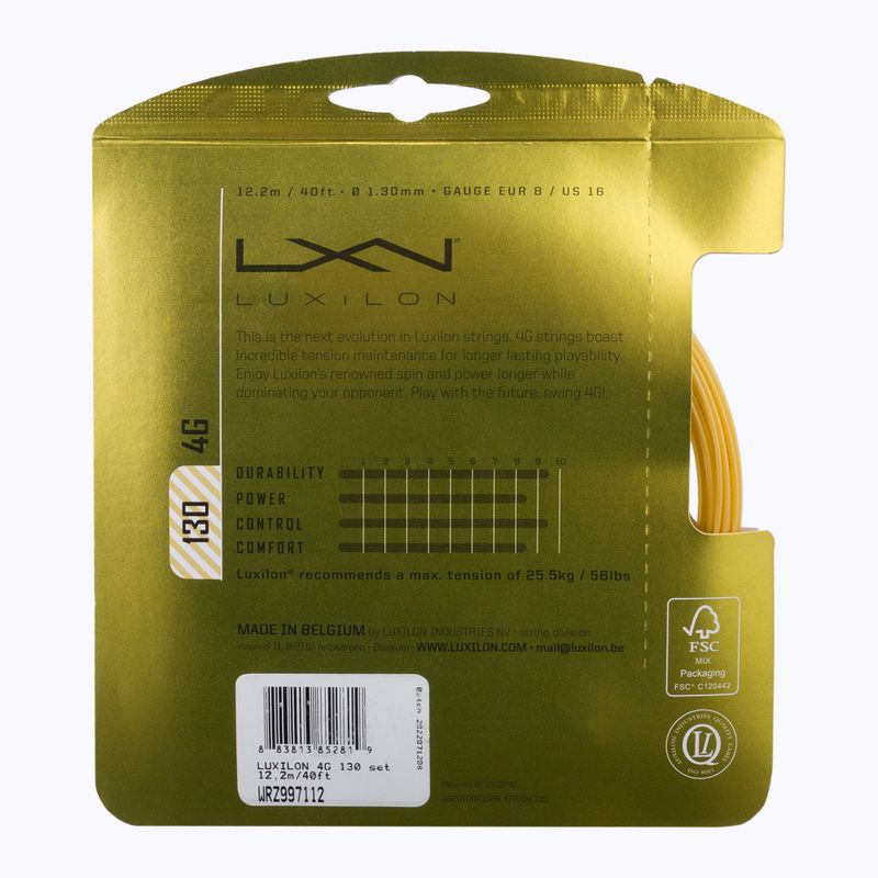 Coarde de tenis Luxilon 4G 130 Set Gold WRZ997112+ 2