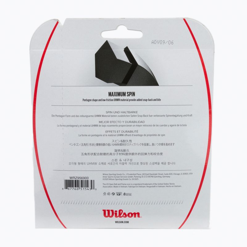 Coardă de tenis Wilson Revolve Spin 17 Set gri WRZ956900+ 2