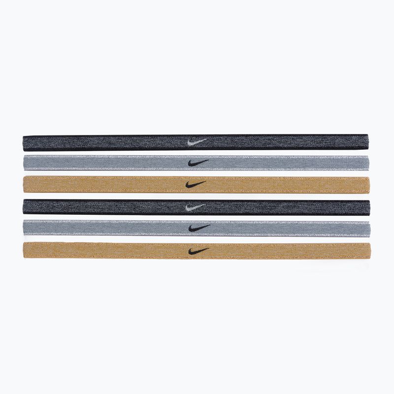 Benzi de cap Nike Swoosh Sport Metalic 6 buc. gri-auriu N1002008-097 2