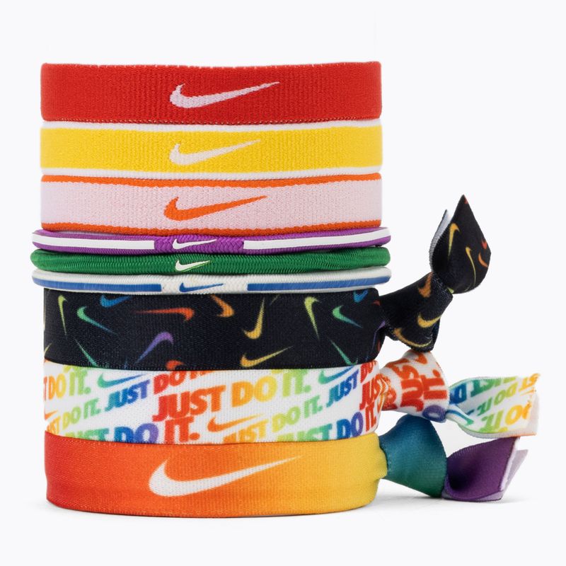 Benzi de păr mixte Nike 9 buc. portocalii N0003537-950