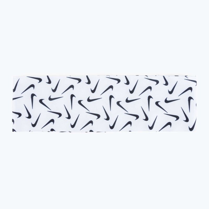 Bandă de cap Nike Fury 3.0 imprimat alb N1003619-101 2