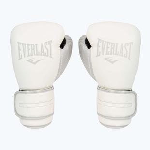Mănuși de box pentru bărbați EVERLAST Powerlock Pu, alb, EV2200 WHT-10 oz.