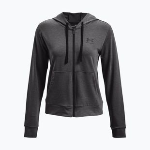 Tricou de antrenament pentru femei Under Armour Rival Terry Full Zip Hoodie gri 1369853