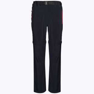 Pantaloni de trekking pentru femei CMP Zip Off 05UG negru/roz 3T51446/05UG/D34