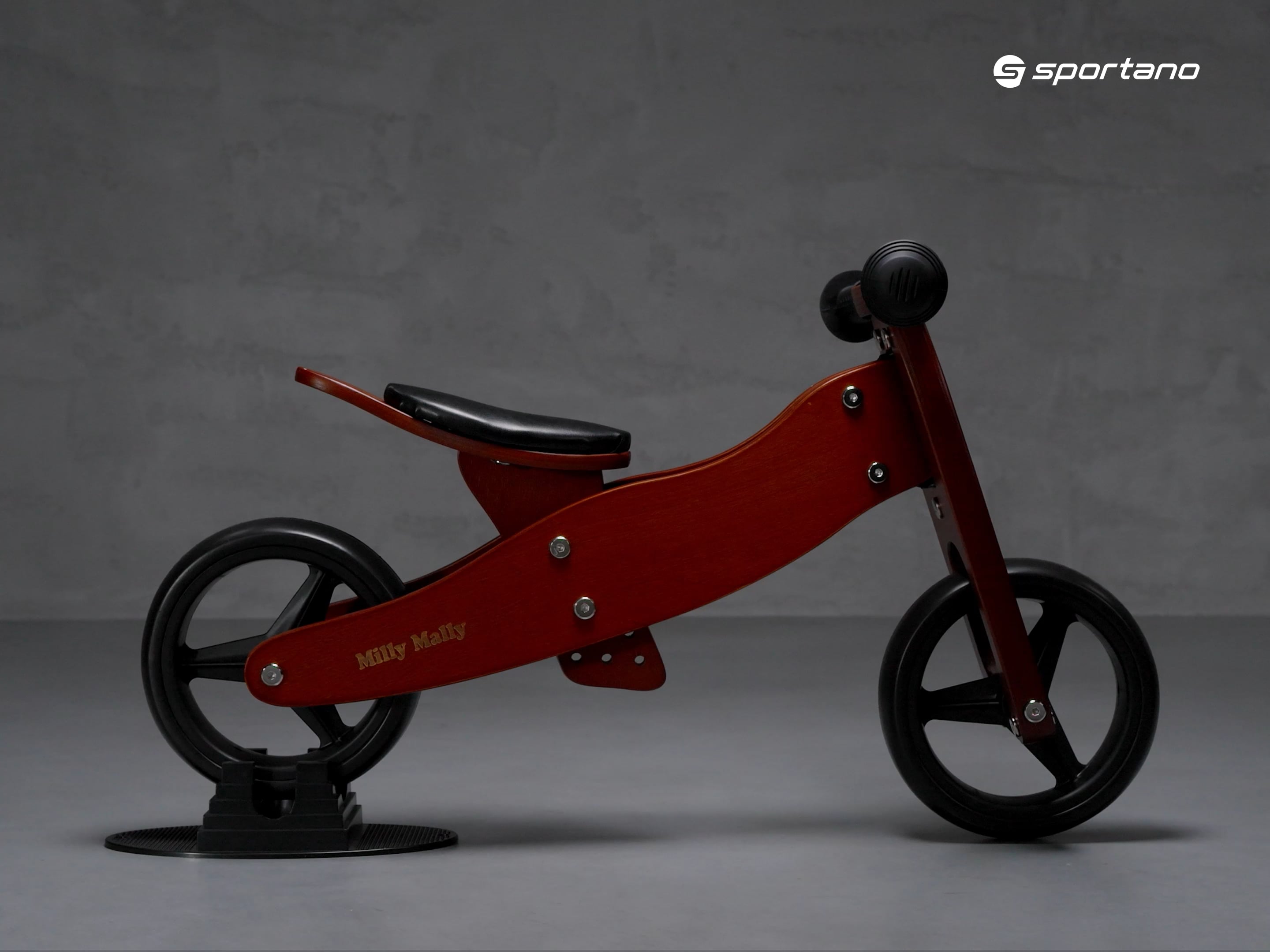 Bicicletă de echilibru Milly Mally Jake maro 2739